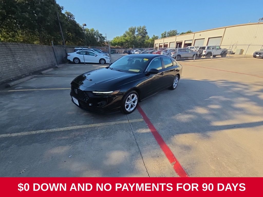 Black 2025 Honda Accord Sedan Front-Wheel Drive Continuously Variable Transmission