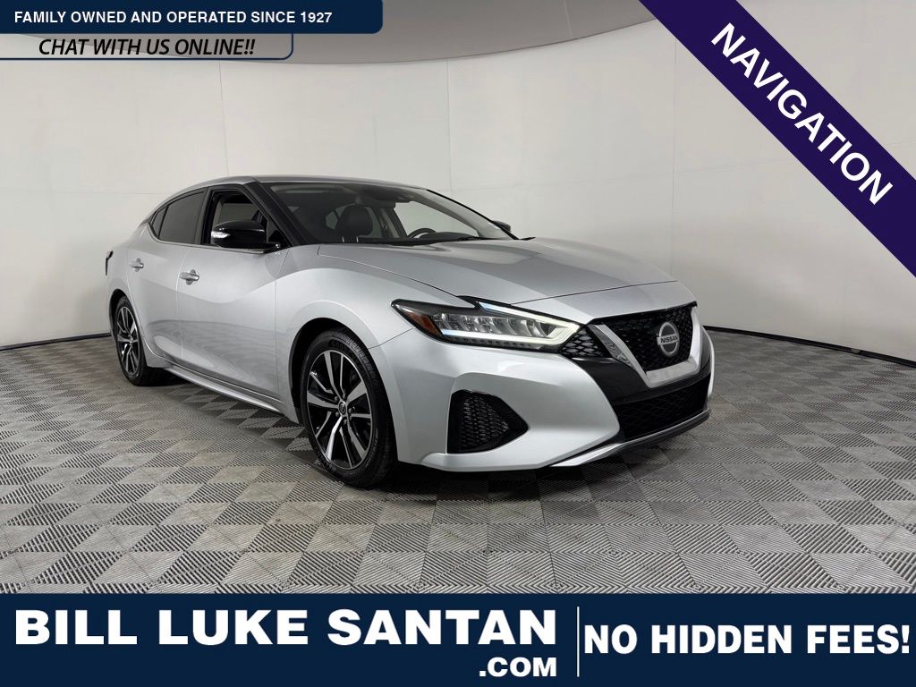 Brilliant Silver Metallic 2021 Nissan Maxima SV FWD Sedan Front-Wheel Drive Continuously Variable Transmission