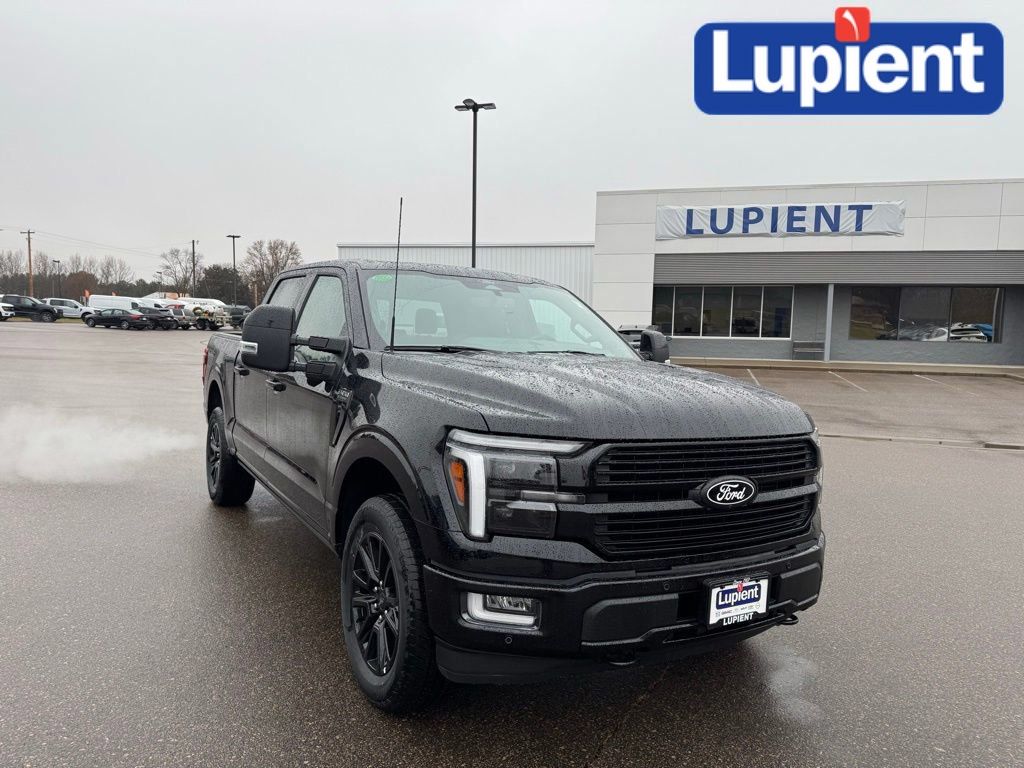 Black Metallic 2025 Ford F-150 Platinum SuperCrew 4WD Pickup Truck Four-Wheel Drive Automatic