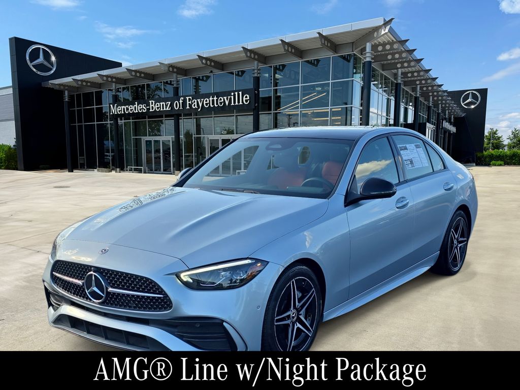 Cirrus Silver Metallic 2024 Mercedes-Benz C-Class C 300 RWD Sedan Rear-Wheel Drive 9-Speed Automatic