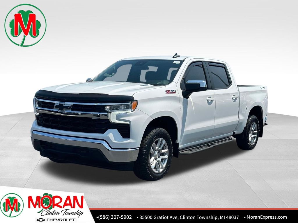 Summit White 2023 Chevrolet Silverado 1500 Pickup Truck Four-Wheel Drive Automatic