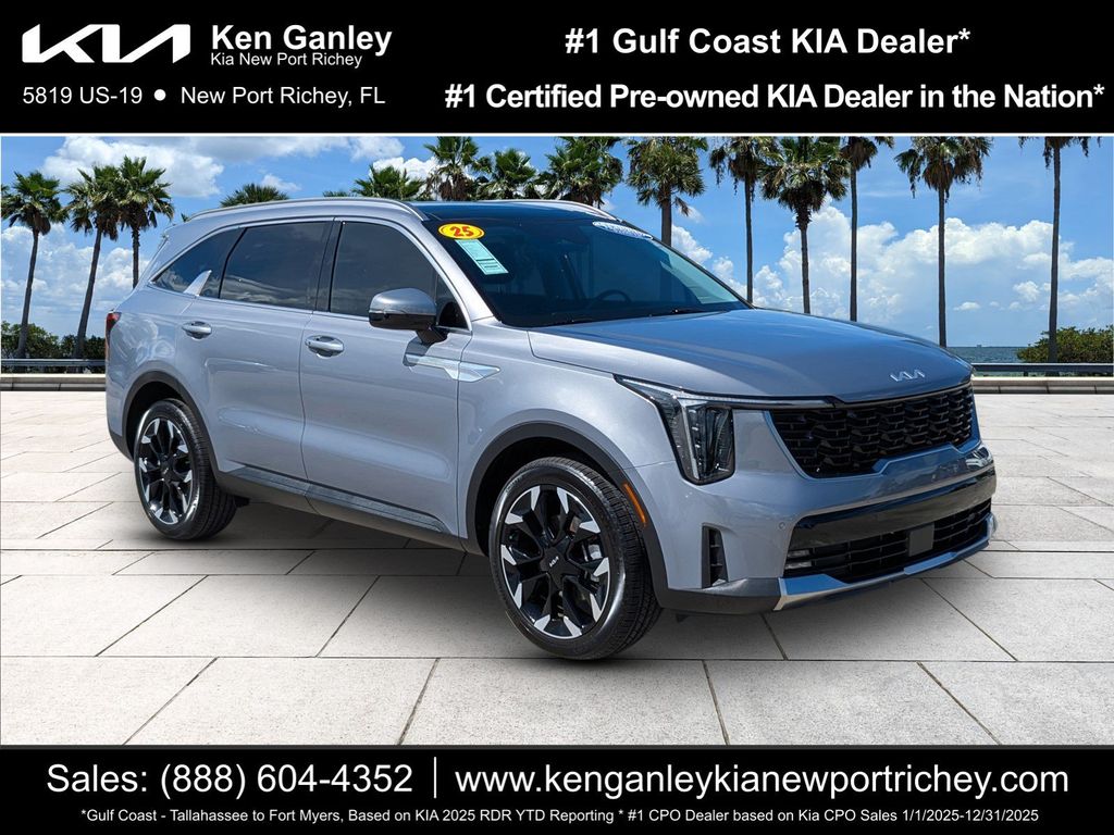 Everlasting Silver 2025 Kia Sorento SUV / Crossover Front-Wheel Drive 8-Speed Dual Clutch