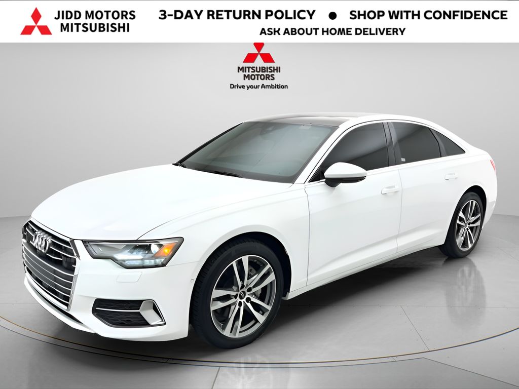 Glacier White 2023 Audi A6 Sedan All-Wheel Drive 7-Speed Automatic