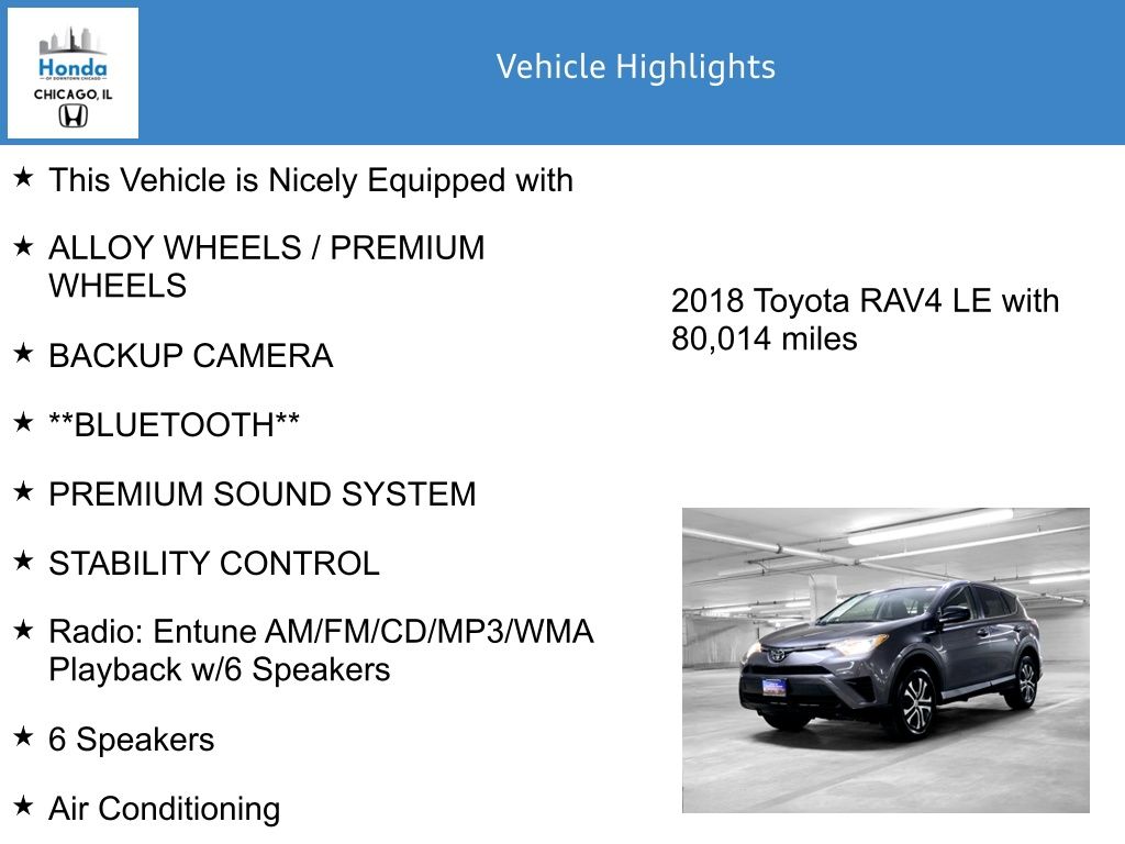 2018 Toyota RAV4 LE 7