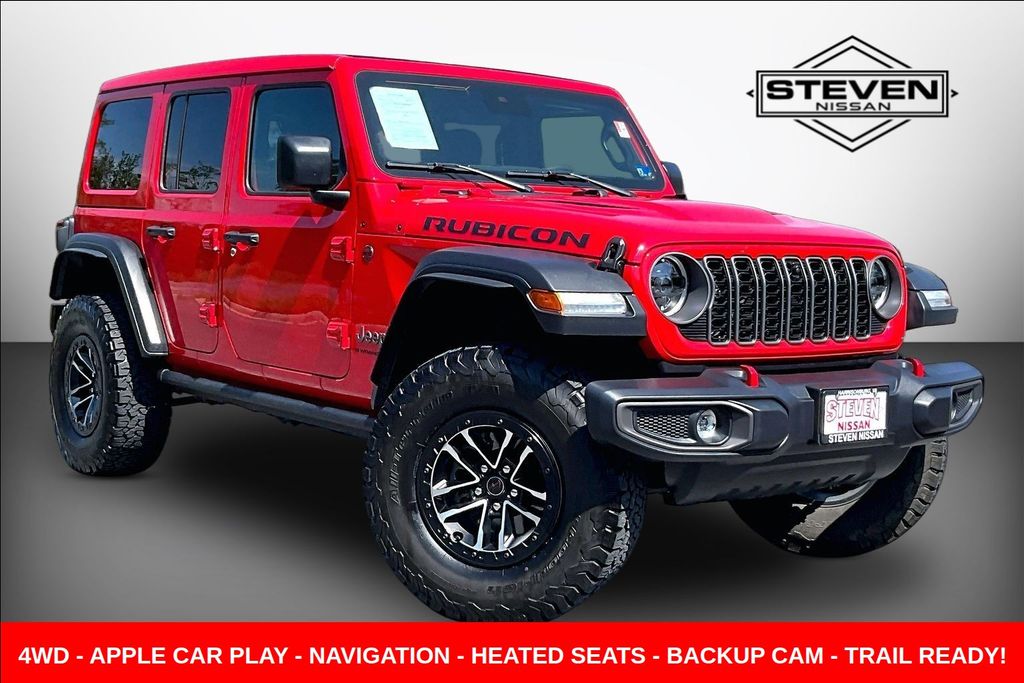 Firecracker Red Clearcoat 2025 Jeep Wrangler SUV / Crossover Four-Wheel Drive 8-Speed Automatic