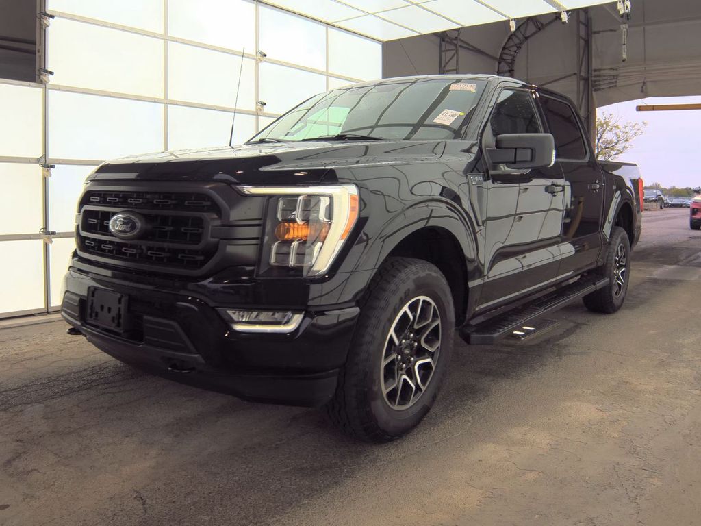 Black Metallic 2023 Ford F-150 XLT SuperCrew 4WD Pickup Truck Four-Wheel Drive Automatic