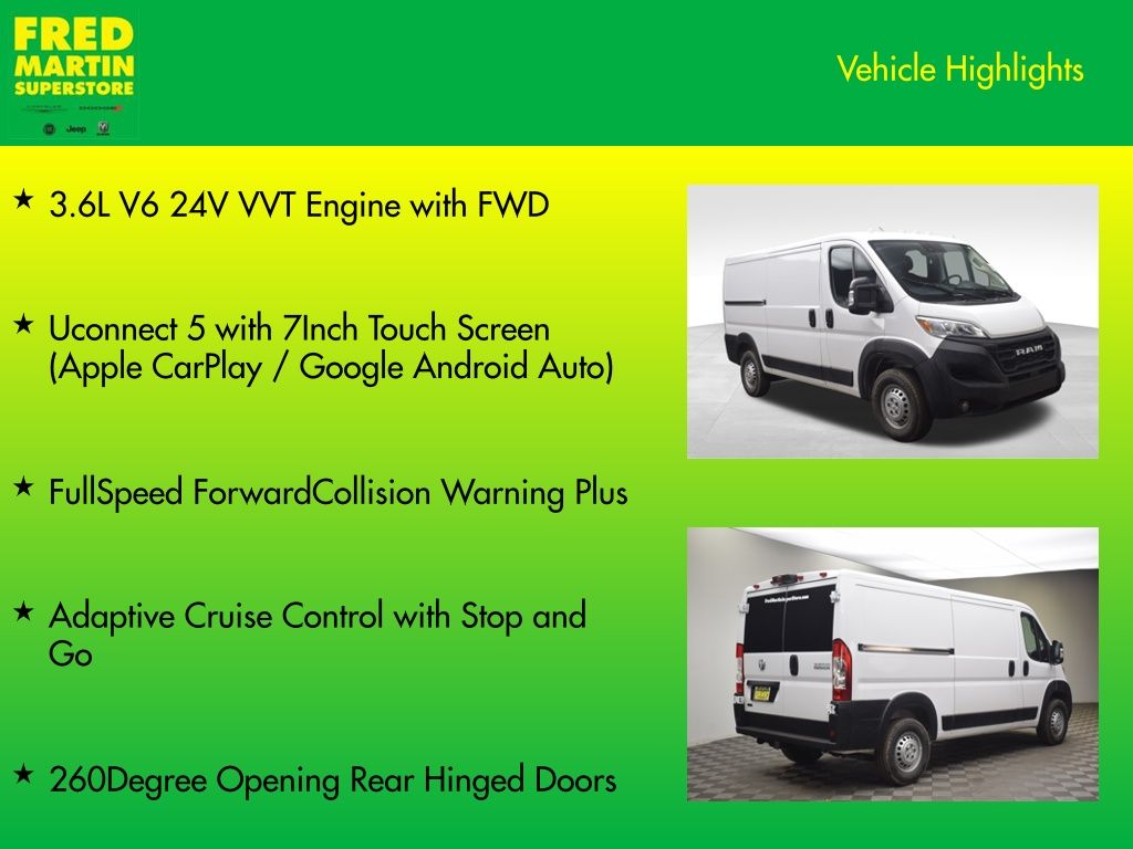 new 2026 Ram ProMaster 2500 car, priced at $43,965