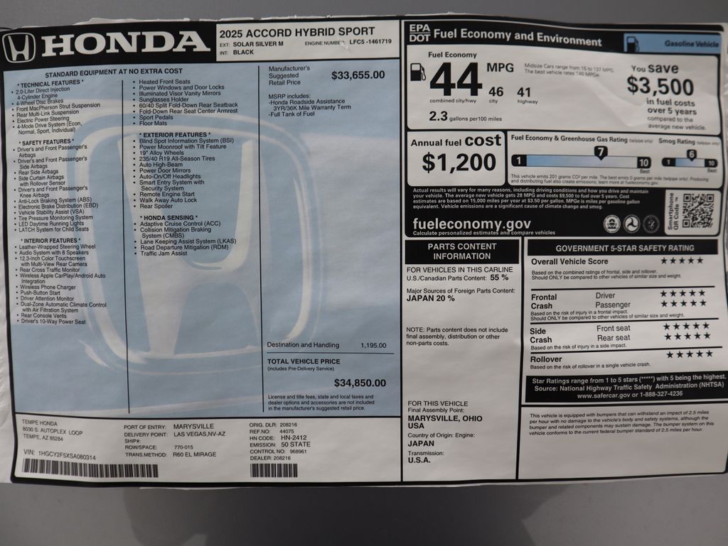 Thumbnail: 2025 Honda Accord - 9