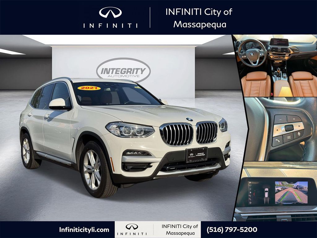 Alpine White 2021 BMW X3 xDrive30i AWD SUV / Crossover All-Wheel Drive 8-Speed Automatic
