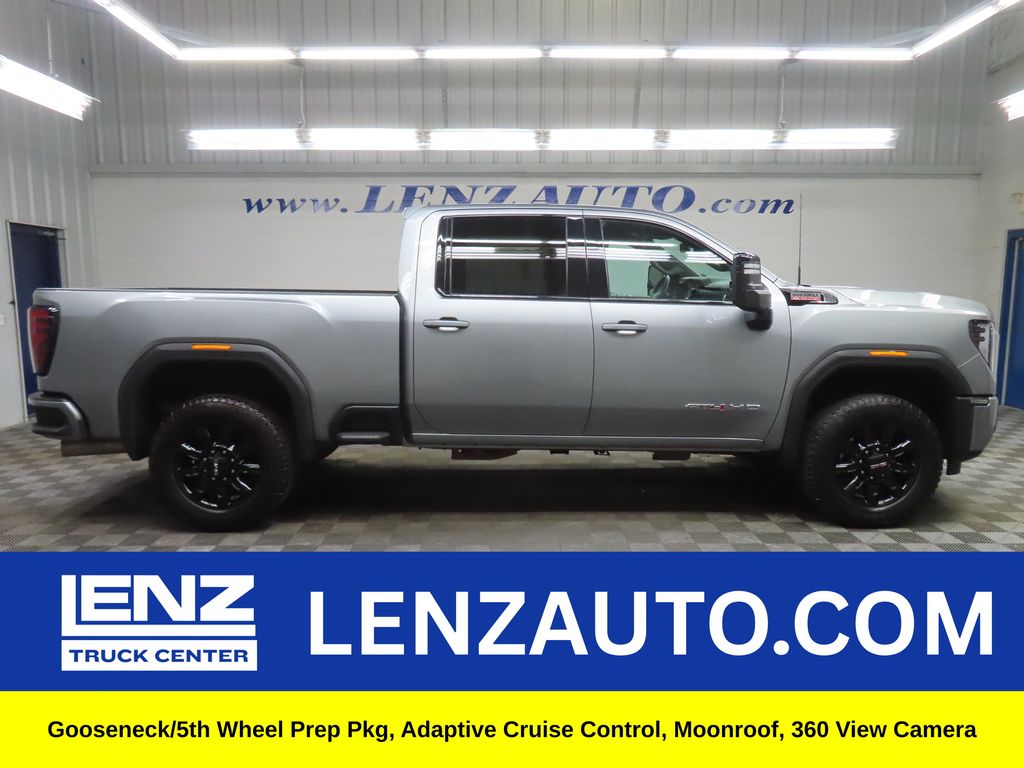 Sterling Metallic 2025 GMC Sierra 2500HD AT4 Crew Cab 4WD Pickup Truck Four-Wheel Drive Automatic