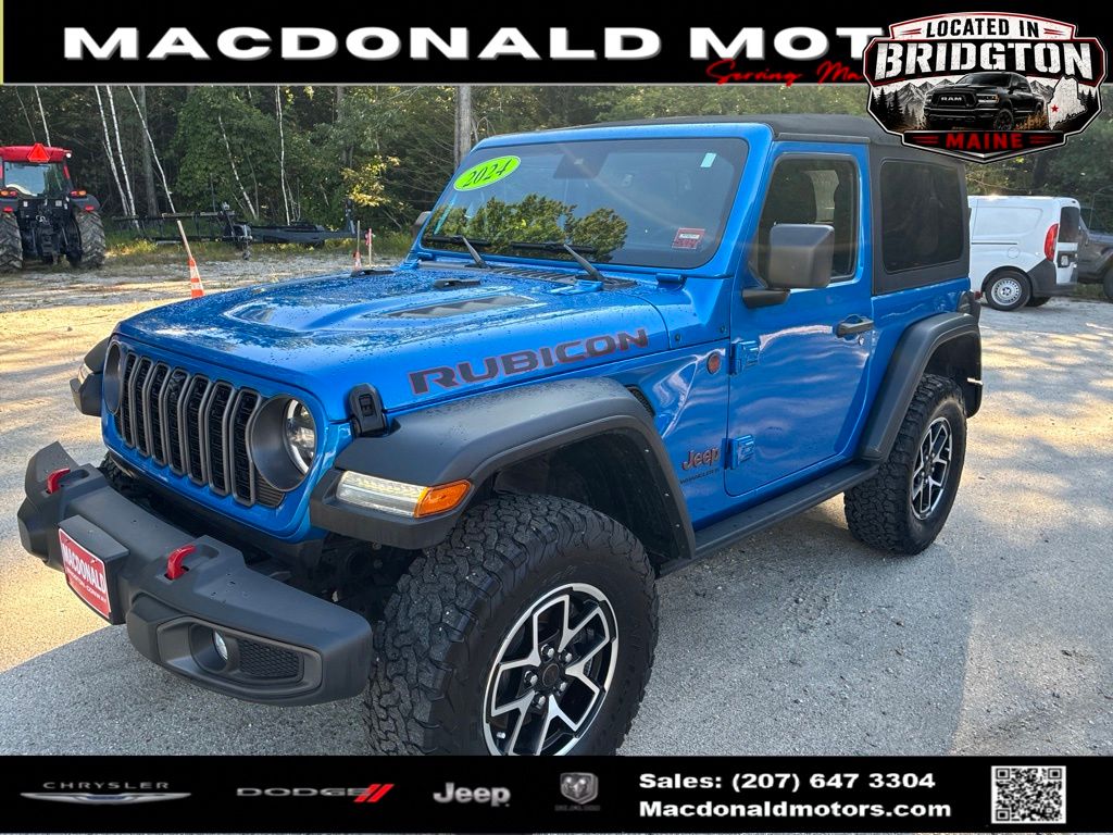 Hydro Blue Pearl Coat 2024 Jeep Wrangler SUV / Crossover Four-Wheel Drive 8-Speed Automatic