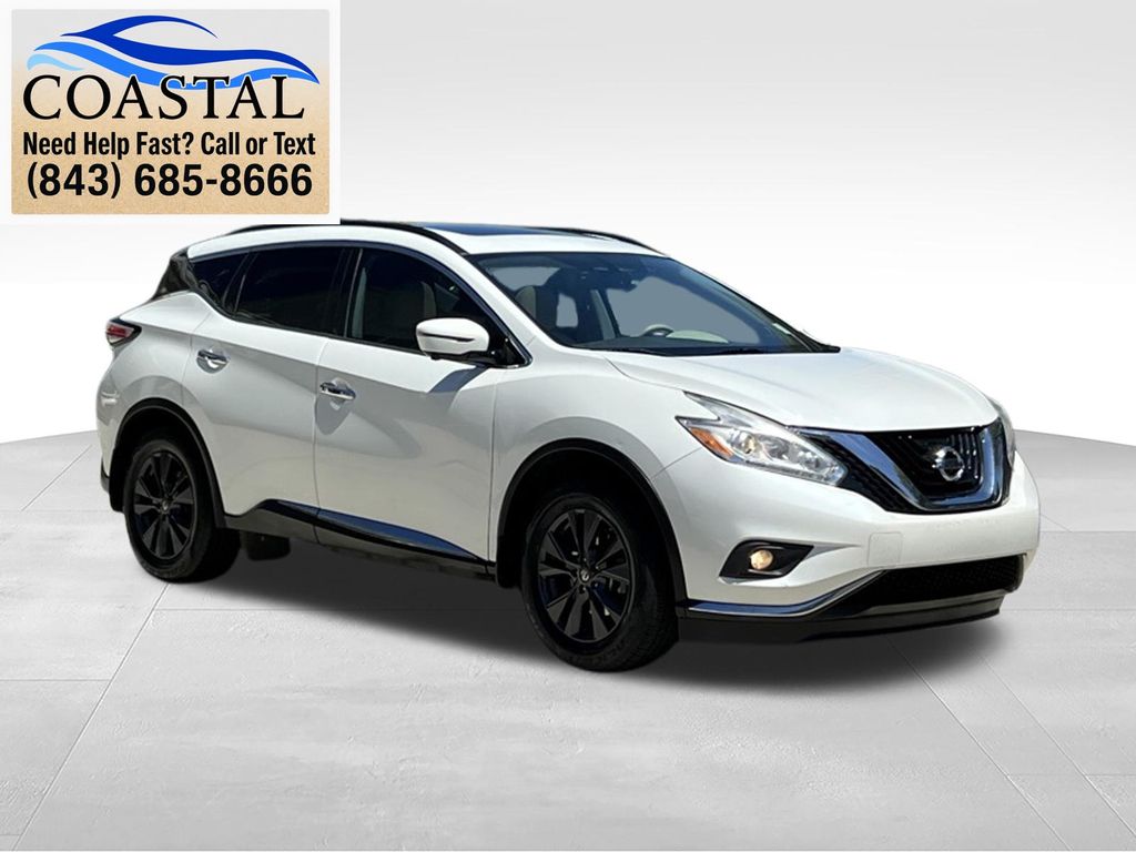 2017 Nissan Murano SV White at Coastal Chevrolet Cadillac
