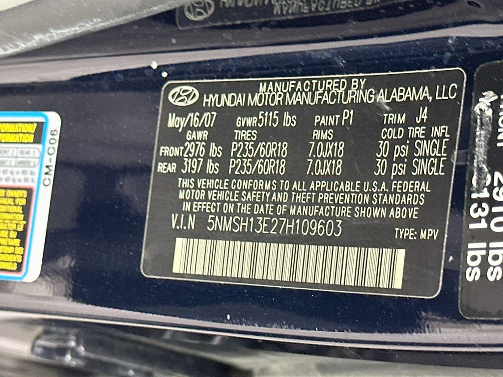 Thumbnail: 2007 Hyundai Santa Fe - 29