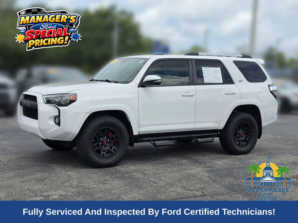 Super White 2019 Toyota 4Runner SUV / Crossover Four-Wheel Drive 5-Speed Automatic Overdrive