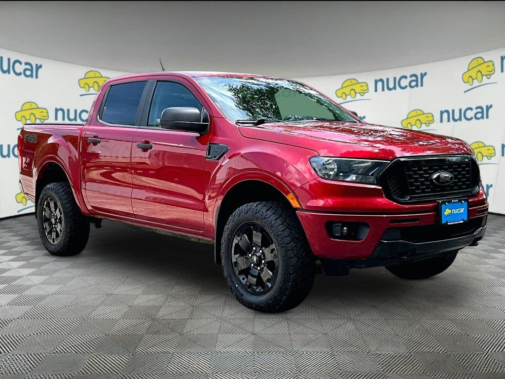 Red Metallic 2021 Ford Ranger XLT SuperCrew 4WD Pickup Truck Four-Wheel Drive Automatic