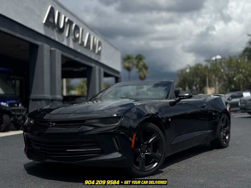 Black 2016 Chevrolet Camaro Convertible Rear-Wheel Drive 8-Speed Automatic