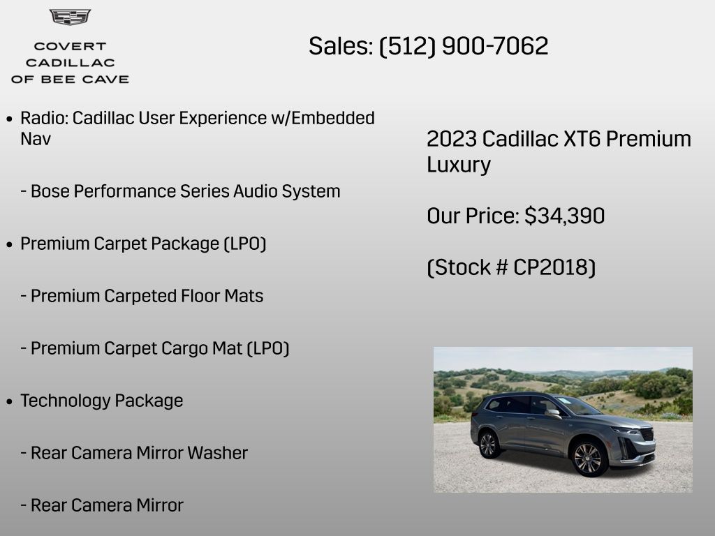 Used Car 2023 Cadillac Xt6  Premium Luxury For Sale Under $35,000 In Austin, Texas