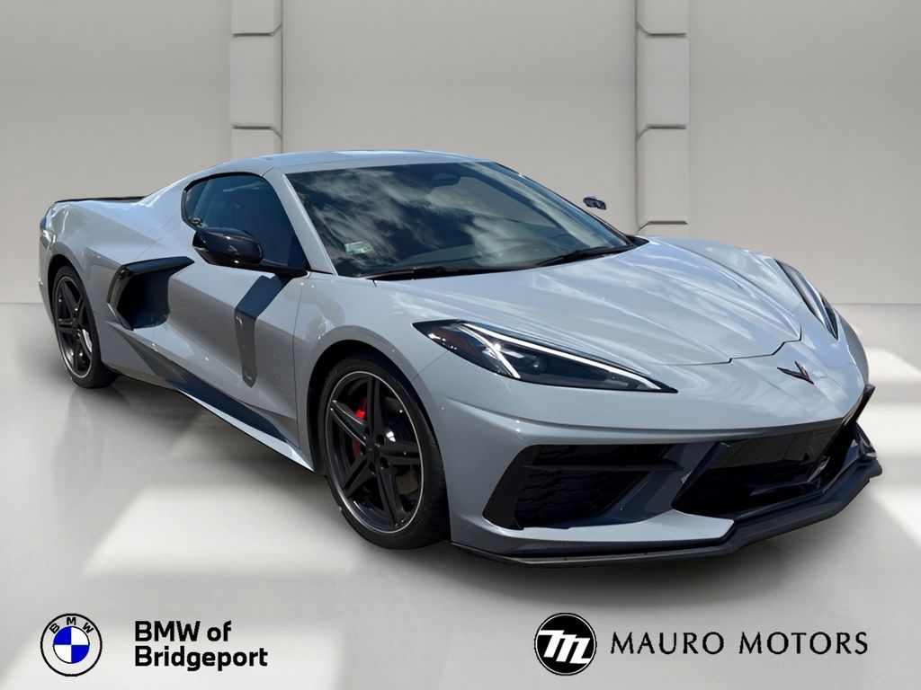 Sea Wolf Gray Tricoat 2024 Chevrolet Corvette Coupe Rear-Wheel Drive 8-Speed Dual Clutch