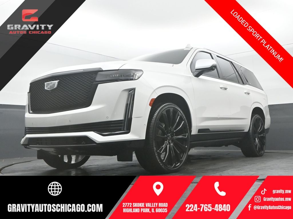 Crystal White Tricoat 2021 Cadillac Escalade SUV / Crossover Four-Wheel Drive 