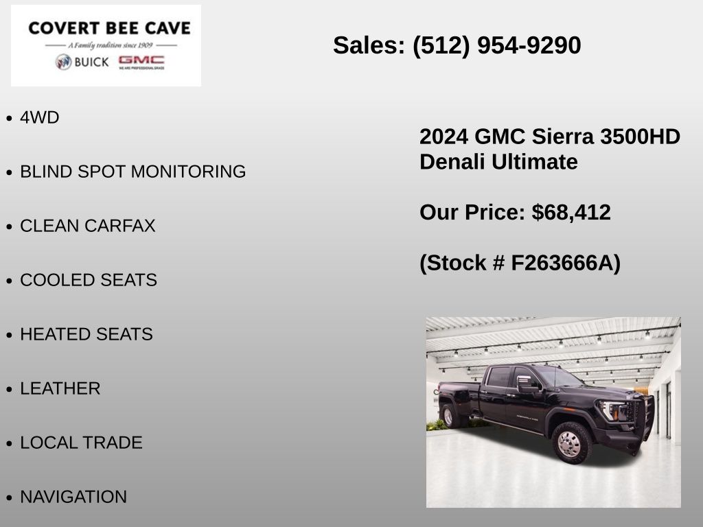 Used Car 2024 Gmc Sierra 3500hd  Denali Ultimate For Sale Under $70,000 In Austin, Texas