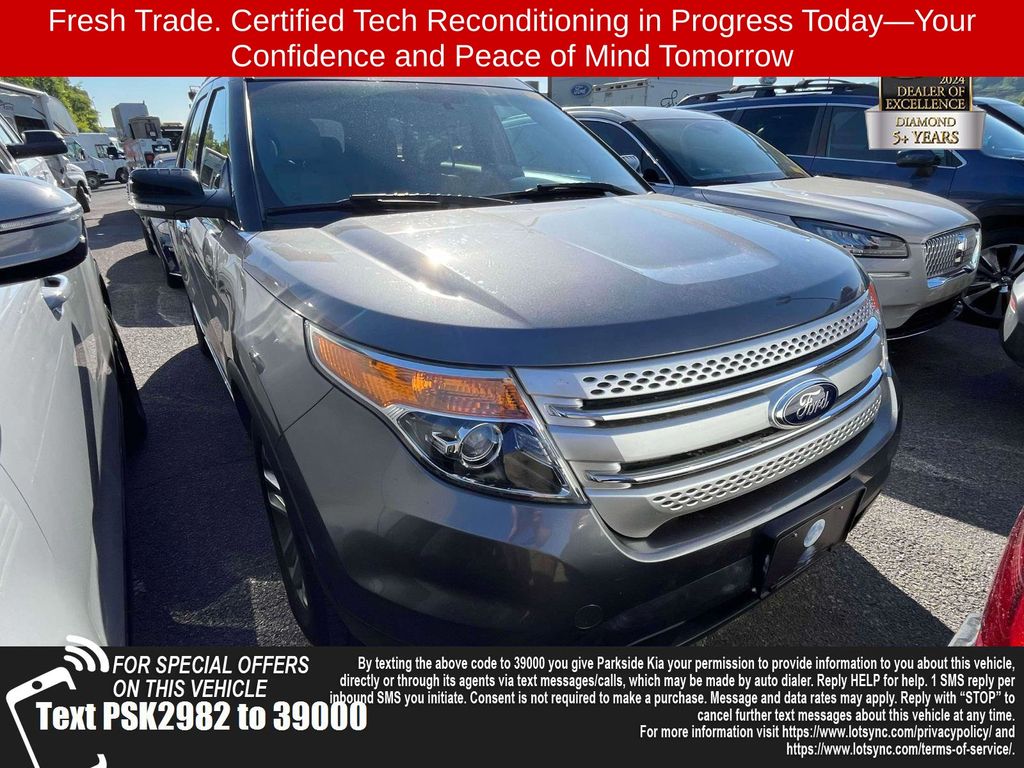 Sterling Gray Metallic 2014 Ford Explorer XLT SUV / Crossover Front-Wheel Drive 6-Speed Automatic