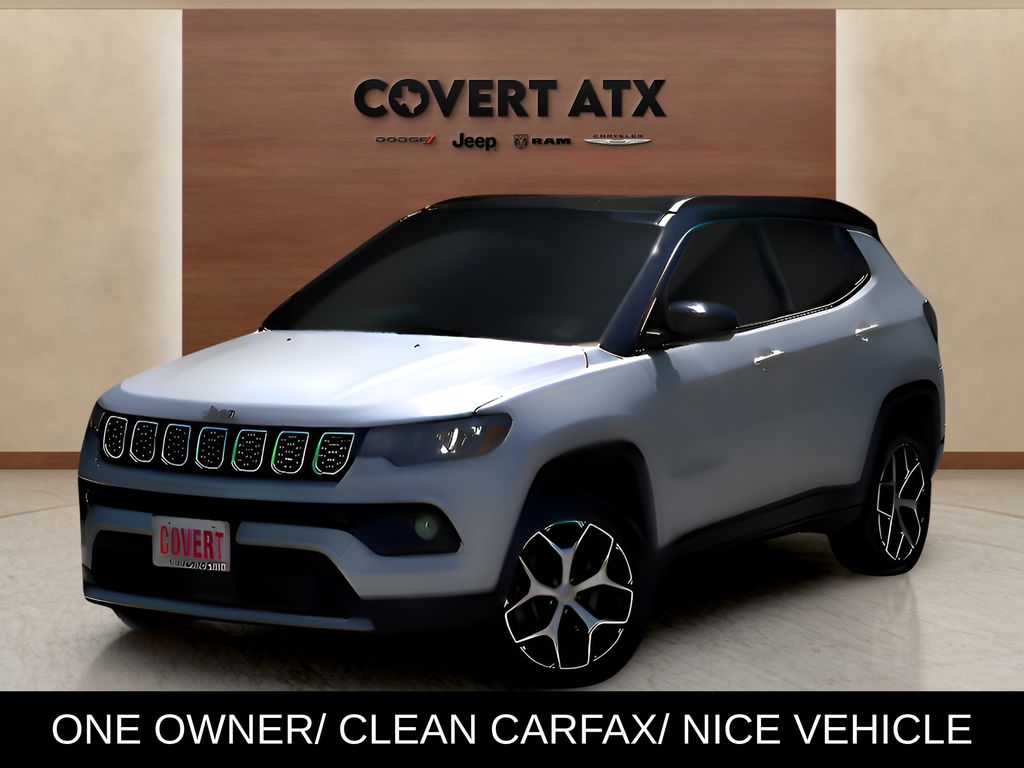 Silver 2024 Jeep Compass SUV / Crossover Four-Wheel Drive 8-Speed Automatic