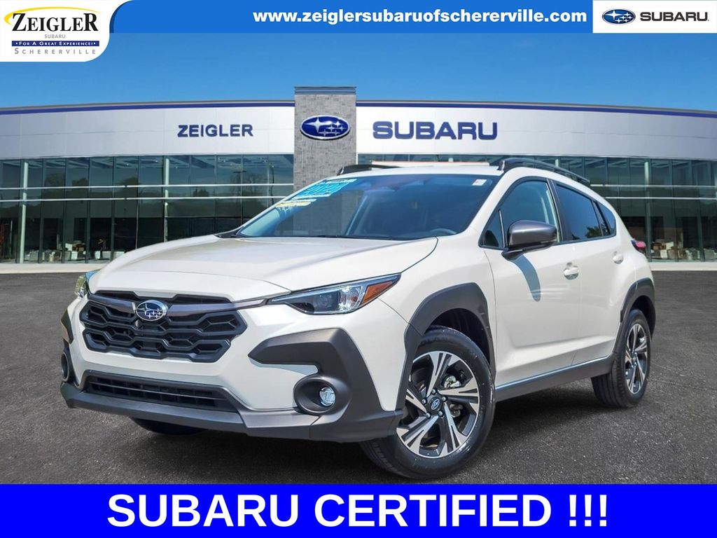 Crystal White Pearl 2024 Subaru Crosstrek SUV / Crossover All-Wheel Drive Continuously Variable Transmission