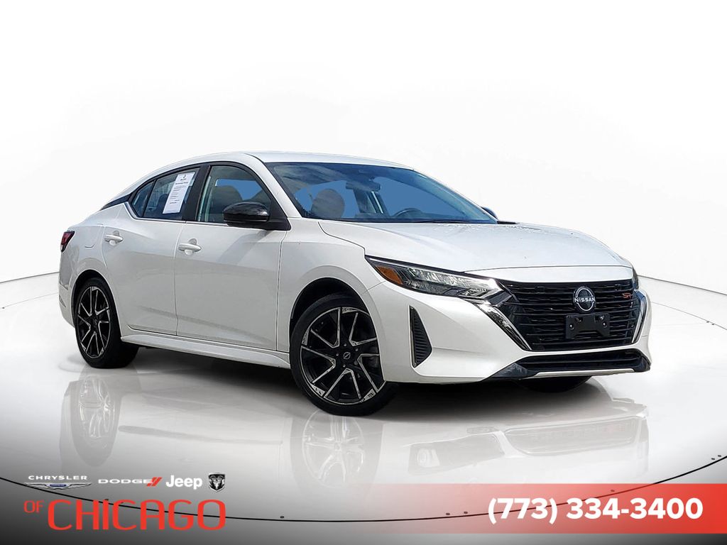 Aspen White Tricoat 2024 Nissan Sentra Sedan Front-Wheel Drive Continuously Variable Transmission