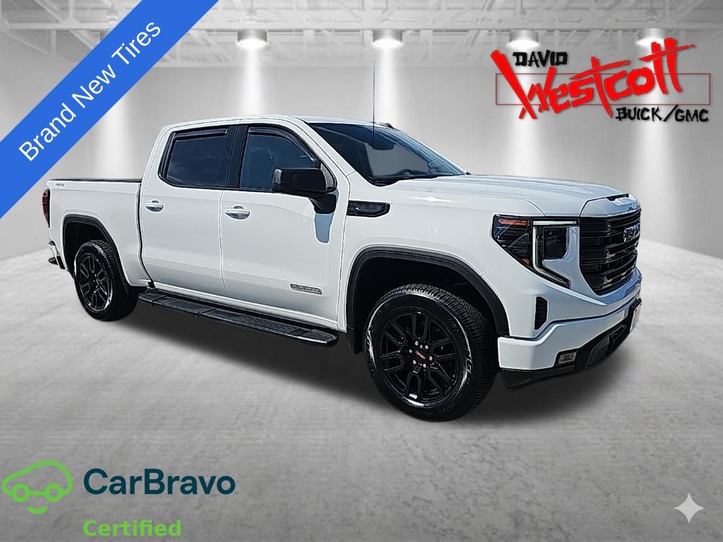 Summit White 2023 GMC Sierra 1500 Pickup Truck Four-Wheel Drive 8-Speed Automatic