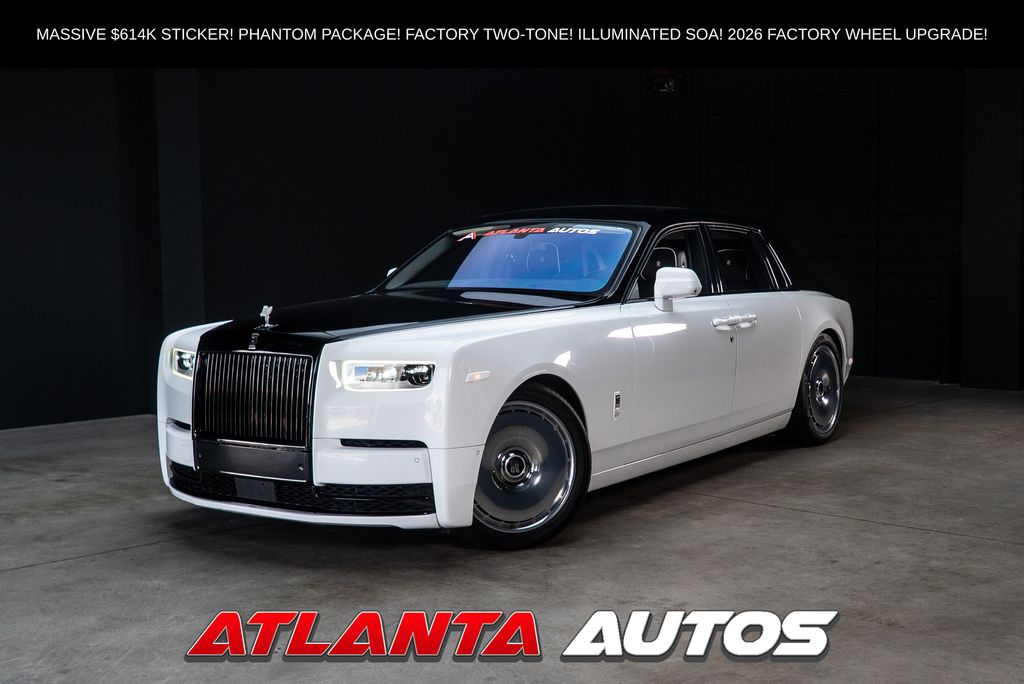 Arctic White 2019 Rolls-Royce Phantom Sedan Rear-Wheel Drive 8-Speed Automatic