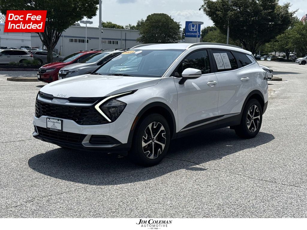 White Pearl 2023 Kia Sportage SUV / Crossover All-Wheel Drive 8-Speed Automatic