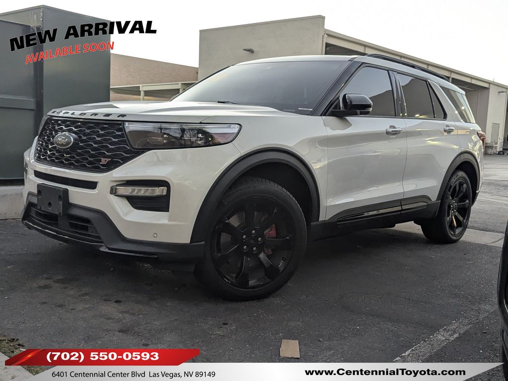 White Metallic 2023 Ford Explorer SUV / Crossover All-Wheel Drive Automatic