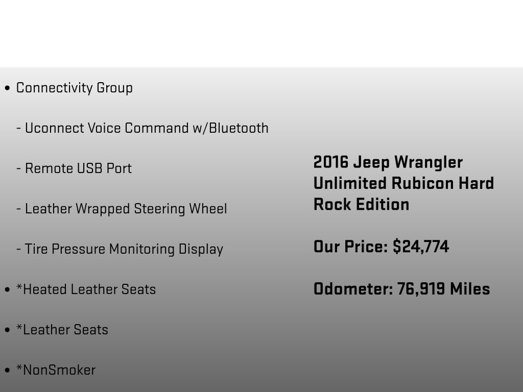 2016 Jeep Wrangler Unlimited Rubicon Gray at Auto Express Mitsubishi