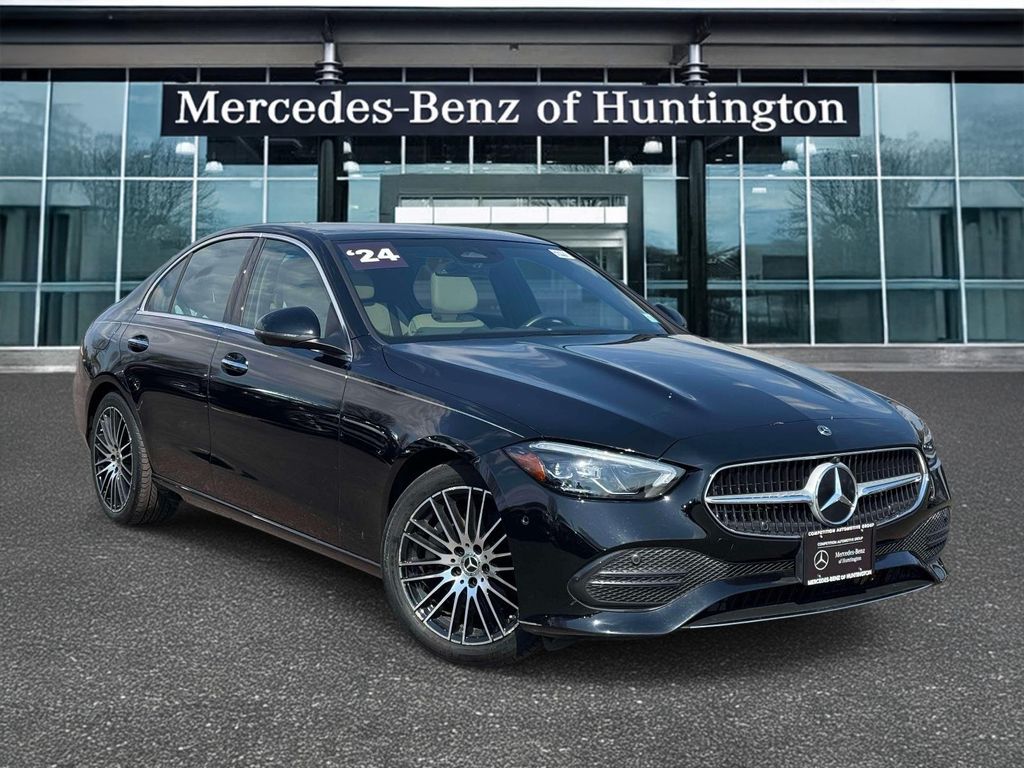 Black 2024 Mercedes-Benz C-Class C 300 4MATIC Sedan All-Wheel Drive 9-Speed Automatic