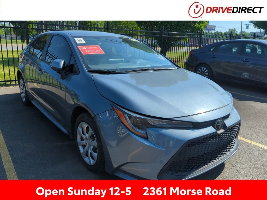 Celestite w/Black Sand Pearl Roof 2022 Toyota Corolla LE FWD Sedan Front-Wheel Drive Continuously Variable Transmission
