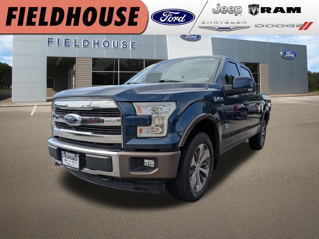 Blue Jeans Metallic 2017 Ford F-150 Pickup Truck Four-Wheel Drive Automatic