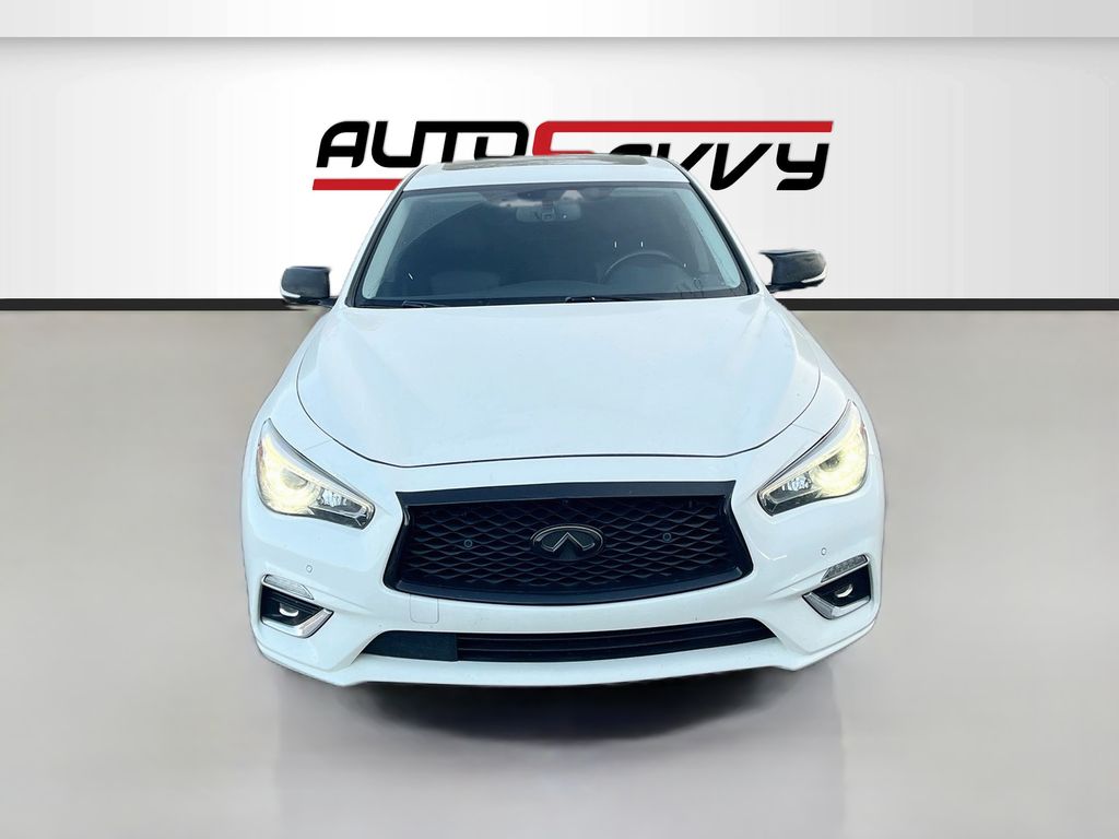 Used 2021 White INFINITI 3.0t LUXE image 2