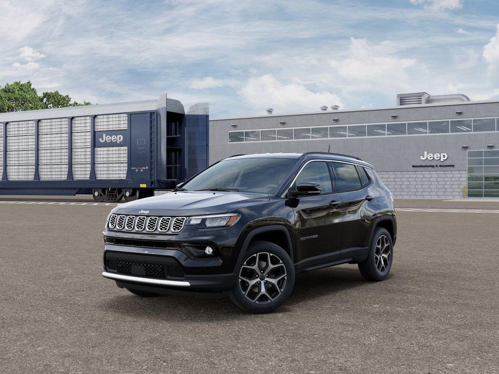 Diamond Black Crystal Pearlcoat 2026 Jeep Compass SUV / Crossover Four-Wheel Drive 8-Speed Automatic
