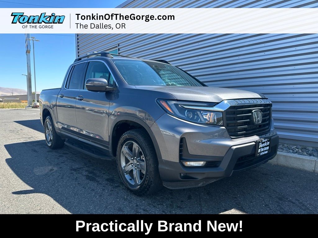Gray 2023 Honda Ridgeline Pickup Truck All-Wheel Drive 9-Speed Automatic
