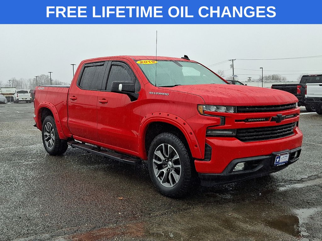 Red 2019 Chevrolet Silverado 1500 Pickup Truck Four-Wheel Drive 8-Speed Automatic