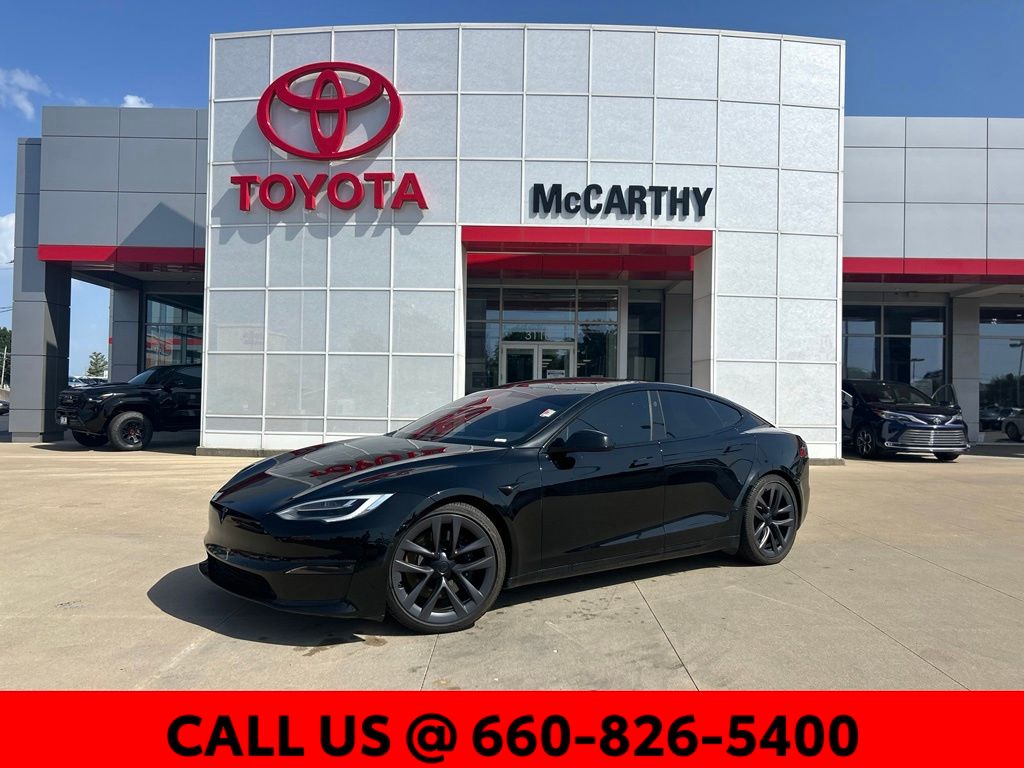 Black 2021 Tesla Model S Sedan All-Wheel Drive 1-Speed Automatic