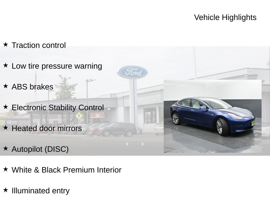 2019 Tesla Model 3 Standard Range Plus