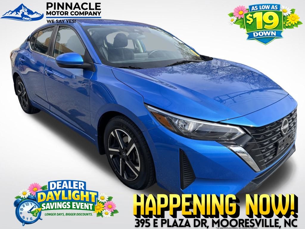Electric Blue Metallic 2024 Nissan Sentra SV FWD Sedan Front-Wheel Drive Continuously Variable Transmission