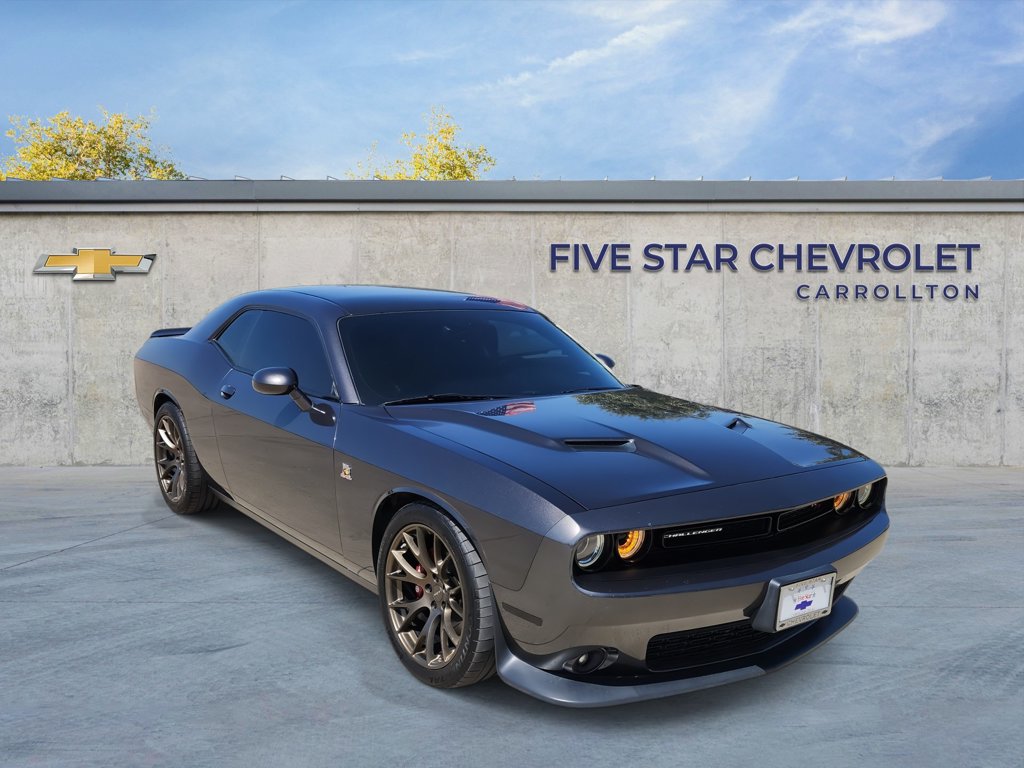 Gray (Granite Crystal Metallic Clearcoat) 2015 Dodge Challenger Coupe Rear-Wheel Drive 6-Speed Manual
