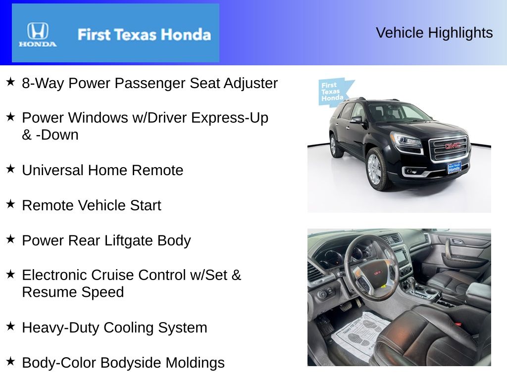 Used Car 2017 Gmc Acadia Limited  Limited For Sale Under $15,000 In Austin, Texas