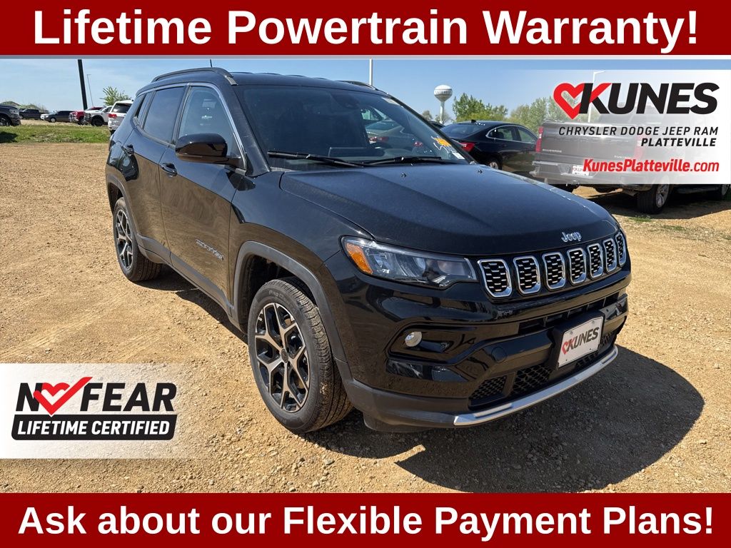 Diamond Black Crystal Pearlcoat 2026 Jeep Compass SUV / Crossover Four-Wheel Drive 8-Speed Automatic