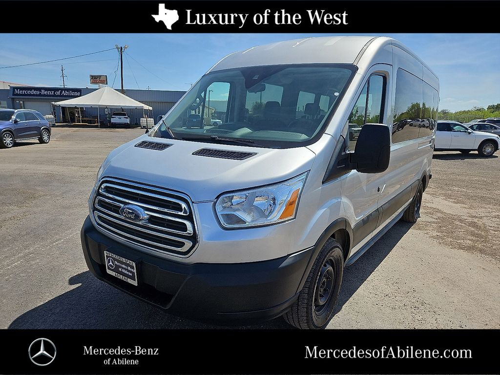 Ingot Silver 2019 Ford Transit Passenger 350 XLT Medium Roof LWB RWD with Sliding Passenger-Side Door Van Rear-Wheel Drive 6-Speed Automatic Overdrive
