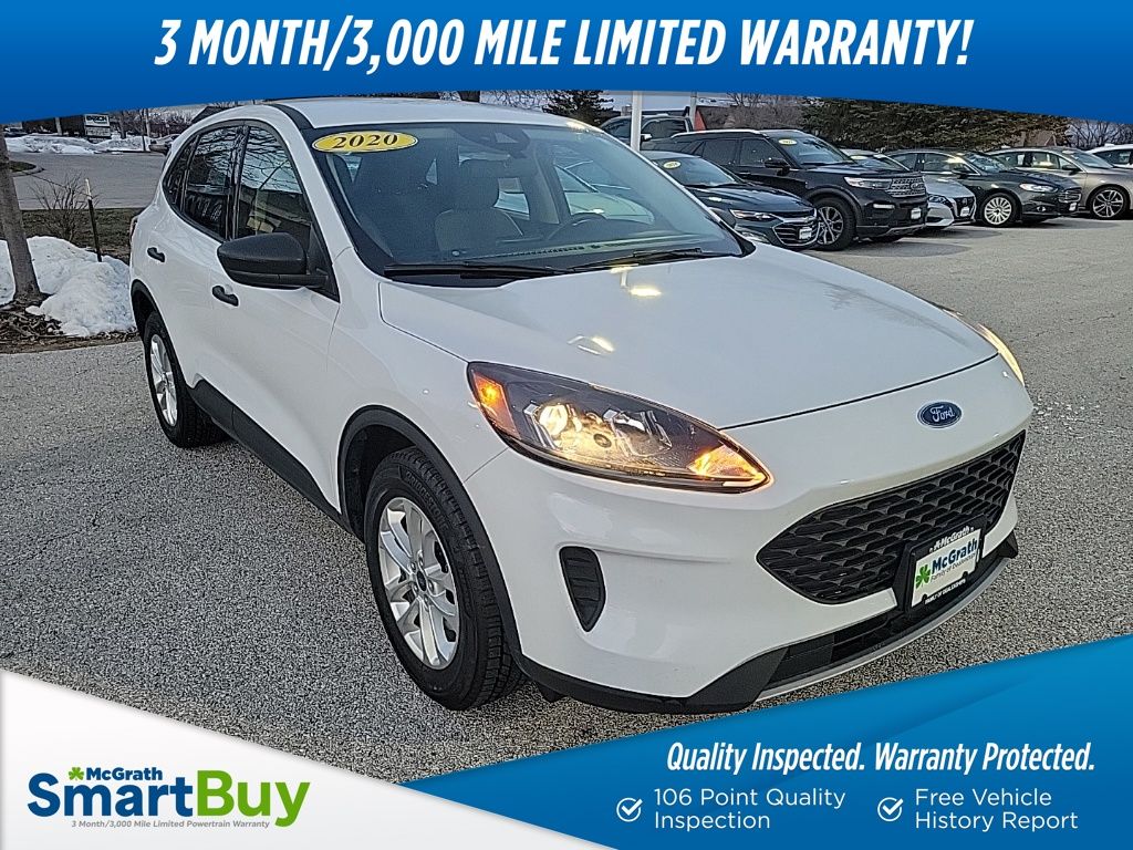 Oxford White 2020 Ford Escape S AWD SUV / Crossover All-Wheel Drive 8-Speed Automatic