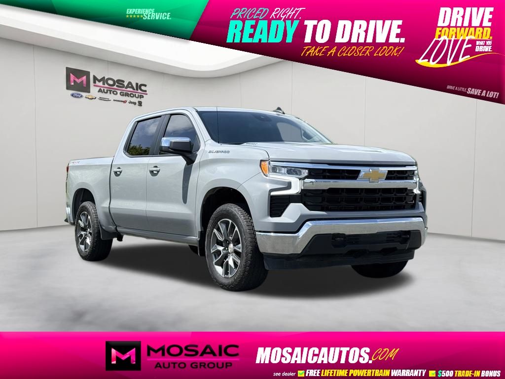 Slate Gray Metallic 2024 Chevrolet Silverado 1500 Pickup Truck Four-Wheel Drive 8-Speed Automatic