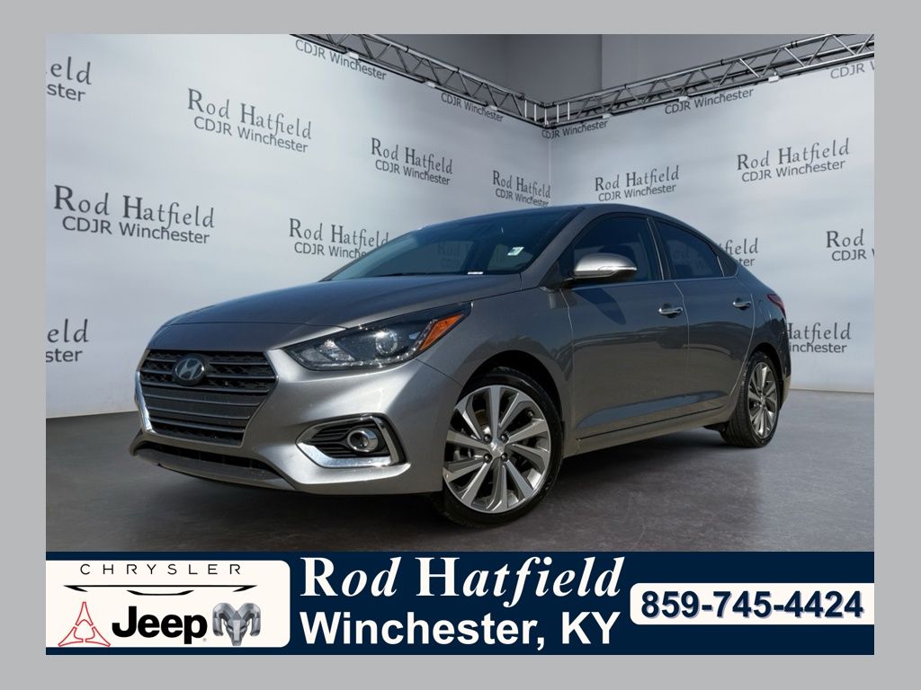 Gray 2022 Hyundai Accent Limited FWD Sedan Front-Wheel Drive Continuously Variable Transmission